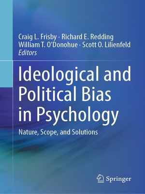 cover image of Ideological and Political Bias in Psychology